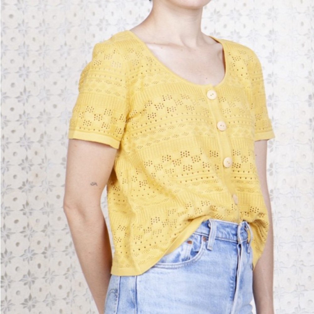 Yellow Poppy Cardigan